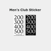 club sticker men