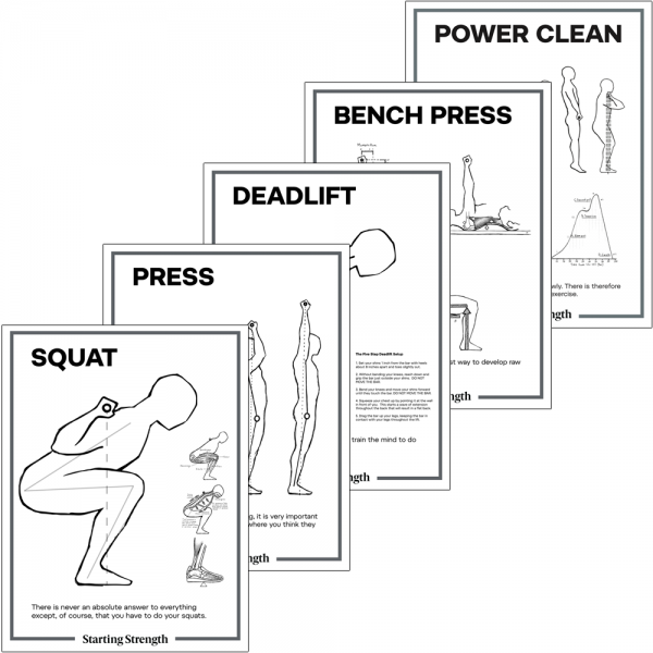 posters starting strength barbell lifts