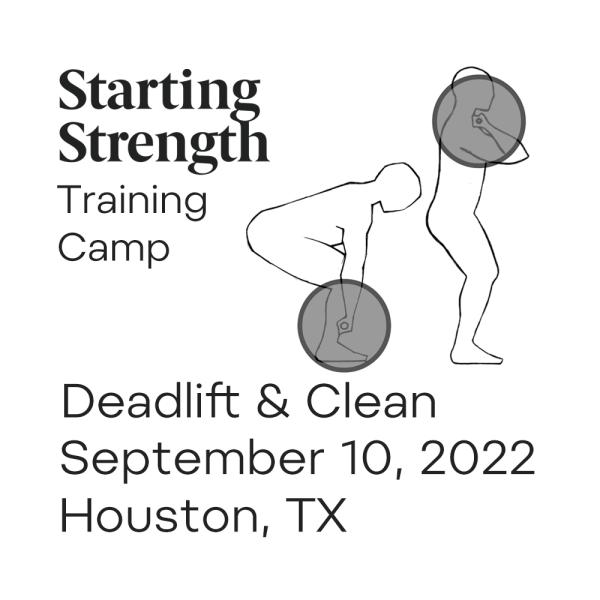 starting strength training camp houston deadlift power clean