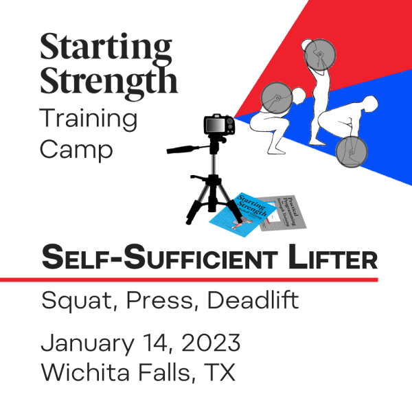 self sufficient lifter camp squat press deadlift 2023