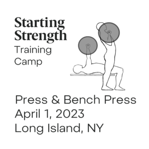 starting strength training camp press and bench press new york
