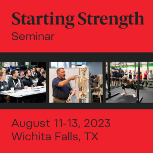 starting strength seminar august 2023 cover image
