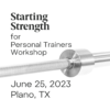 starting strength for personal trainers workshop