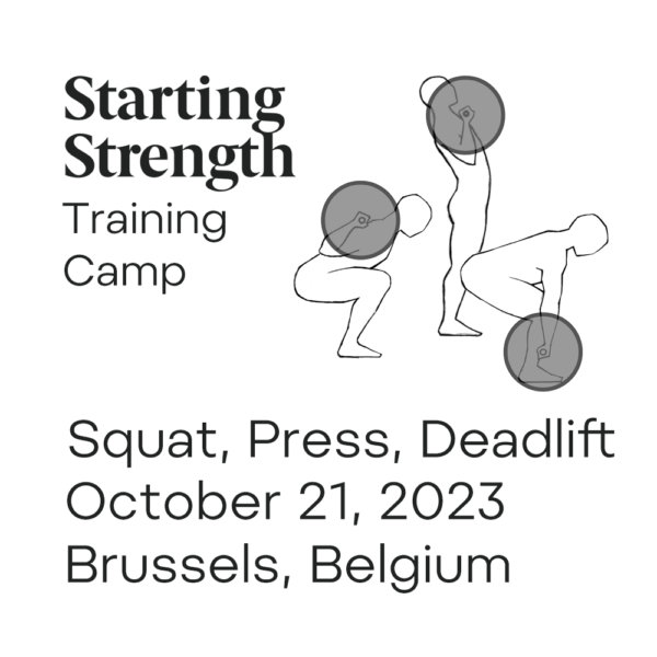 starting strength training camp brussels belgium squat press deadlift