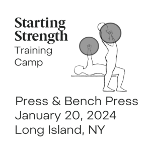 starting strength press and bench press training camp new york