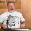 mark rippetoe wearing the floral heights cafe shirt on starting strength radio