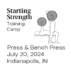 starting strength press and bench press training camp